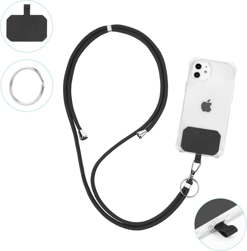 Flintronic állítható nyakpánt mobiltelefon tokhoz - univerzális telefontartó szíj