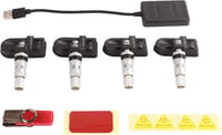 Keenso USB TPMS Gumiabroncs Nyomásfigyelő Rendszer - Belső Szenzorokkal Android Autós Navigációhoz, Hangriasztással, 4 Érzékelővel 1