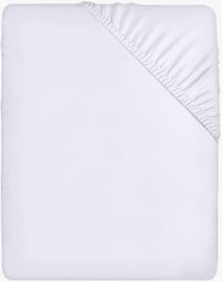 Utopia fehér mikroszálas gumis lepedő 200x200 cm, 35 cm mély 1