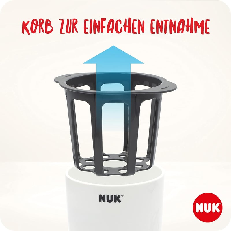 NUK Thermo 3-in-1 cumisüveg melegítő - Biztonságos és gyors melegítés, kiolvasztás és melegen tartás cumisüvegekhez és bébiételes üvegekhez