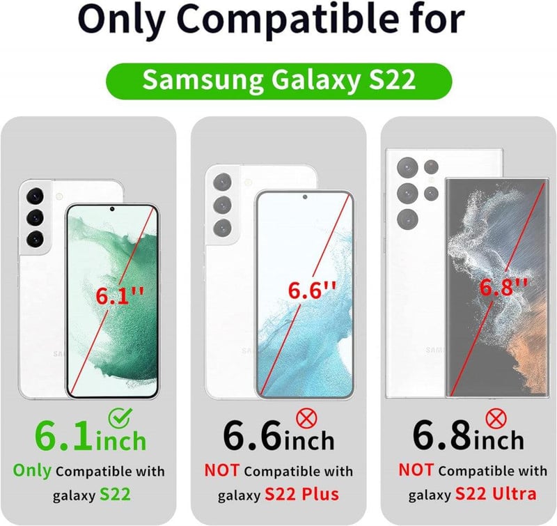Samsung Galaxy S22 Ütésálló Tok Forgatható Gyűrűvel - Fekete