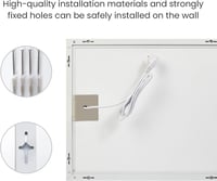Hocosyme Infravörös fali fűtőpanel 180 W, 120 C-ig, 15-25 m2, 1-3 perc alatt üzemmeleg 5