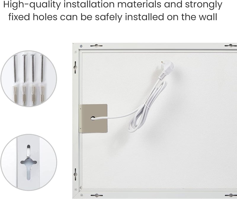 Hocosyme Infravörös fali fűtőpanel 180 W, 120 C-ig, 15-25 m2, 1-3 perc alatt üzemmeleg