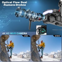 Wipkviey B15 Drón 4K Kamerával - Kefenélküli Motoros FPV Összecsukható Quadkopter 36 Perces Repülési Idővel, 2 Akkumulátorral, Kezdőknek és  4