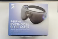 RENPHO Bluetooth 5.2 3D alvómaszk beépített fejhallgatóval, fehér zajjal 9