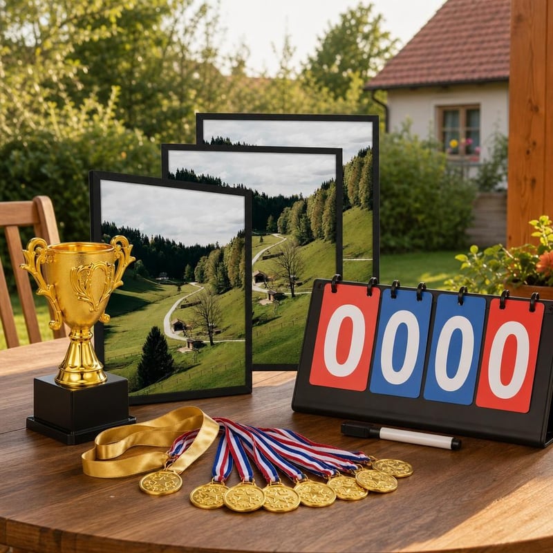Balík na odovzdávanie cien: 1x trofej + 24x medaila + 3x rám + výsledková tabuľa