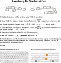 Seenda ergonomikus vezeték nélküli billentyűzet, USB-s, német kiosztású, fekete 9