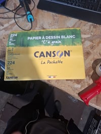 Canson "C" à Grain Fehér Rajzpapír A3 29,7x42 cm 224 g/m² 9 lap művészeti rajzlap (eredeti 10 lapos csomagból) — 9 db-os szett 4