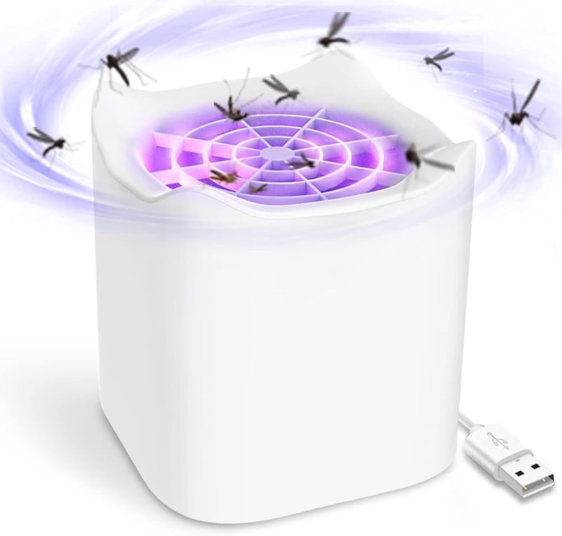 Elektromos USB rovarcsapda LED fénnyel - Szúnyog- és muslicairtó lámpa bel- és kültérre