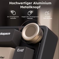 RK ROYAL KLUDGE R65 Mechanikus Gamer Billentyűzet - 60% Kompakt, Vezeték Nélküli, RGB, PBT Keycaps, QWERTZ, Hot Swap Linear Switches, 3 Csat 4