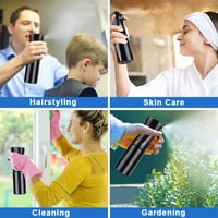 Fekete URAQT 200ml-es Hajformázó Vízpermetező Spray Flakon Fodrászoknak 7