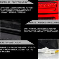 VLAND LED hátsó lámpa Polo 6R 6C 2011-2017 modellekhez, szekvenciális irányjelzővel 4