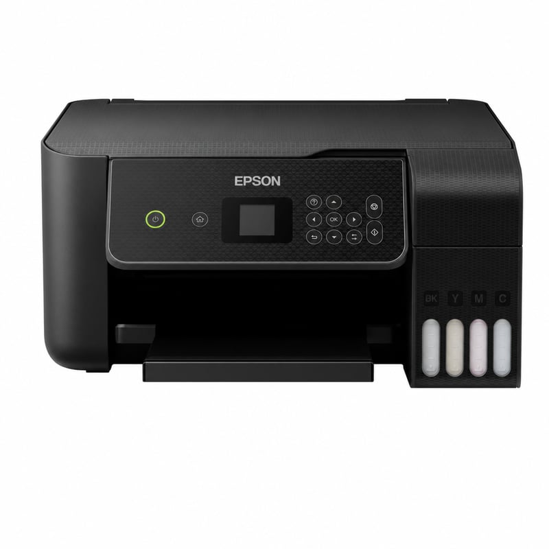 Multifunkčná atramentová tlačiareň Epson EcoTank ET-2870 A4 s Wi-Fi – použitá, neúplná (3-ročná zásoba atramentu (stav: pozri 2. obrázok))