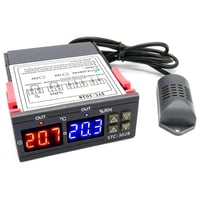 RUIZHI digitális hőmérséklet- és páratartalom-szabályozó termosztát, 110-220V 1