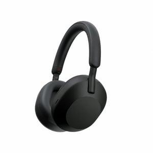 Bežične slušalice Sony WH-1000XM5 s tehnologijom za uklanjanje buke i čvrstom crnom kutijom — USB kabel nije uključen (stanje: pogledajte 2. sliku)