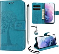 Samsung Galaxy S21 5G bőr flip tok, érintőtollal, 6.3" 1