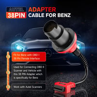 Autel Mercedes Benz 38-16 Pin OBD2 Diagnosztikai Adapter - Kompatibilis MK808 MP808 MK908 MS906 Szkennerekkel, 38 Pin OBD1-ről 16 Pin OBDII- 2