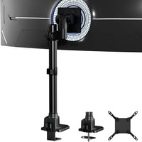 Putilsen Mount Monitortartó 24-57" Képernyőkhöz - Állítható Magasságú Asztali Monitorállvány, 27kg Teherbírás, VESA Kompatibilis, Fekete 1