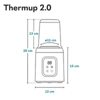 Thermup 2.0 Cumisüveg Melegítő, 5 az 1-ben Bébiétel és Folyadék Melegítő, Sterilizáló, Kiolvasztó Funkció, BPA-mentes, Túlmelegedés 8