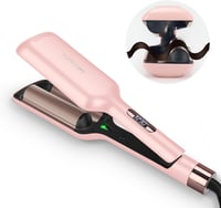 PARWIN PRO BEAUTY Sellő Hullám Hajvasaló - 32 mm Dupla Henger, 4 Hőfokozat, Rózsaszín, Minden Hajtípushoz, Ionos Technológia 1