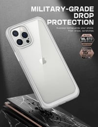 Apple iPhone 13 Pro Max Vékony Szürke Szilikon Védőtok - Ütésálló, Átlátszó 4