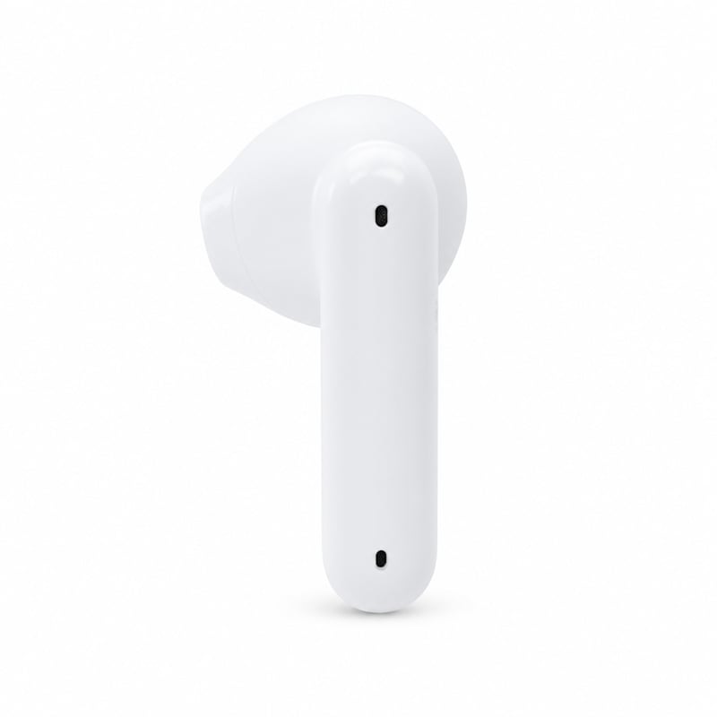 Ľavé slúchadlo JBL Tune Flex TWS Bluetooth v bielej farbe s aktívnym potlačením hluku