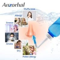 Anzorhal Orröblítő Készlet Felnőtteknek - 300ml, 60 Sótasakkal és Hőmérővel 3