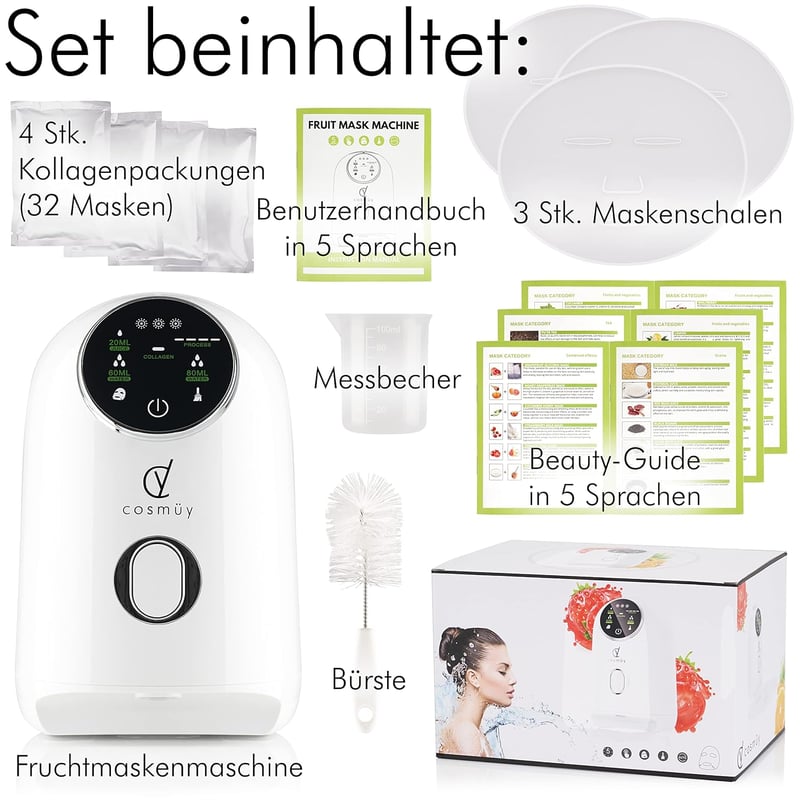 Kollagénes arcmaszk készítő gép - Természetes bőrápolás 32 tablettával