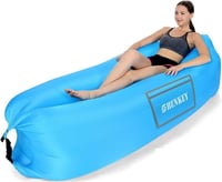 SHENKEY Vízálló Felfújható Lounger Hordozható Légulágy Kempinghez Strandhoz 6