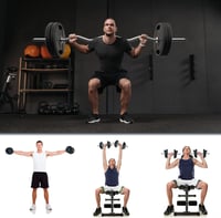 WINNOW Curl Bar Súlyzókészlet - 1" Súlytárcsákhoz Kompatibilis Edzőrúd Szett Bicepsz, Tricepsz Edzéshez, Guggoláshoz és Csípőemeléshez 6