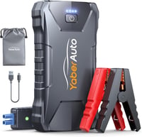 Yaber 2000A Autós Indításrásegítő Powerbank 7L Benzin/5,5L Dízel Motorokhoz, LED Lámpával 1