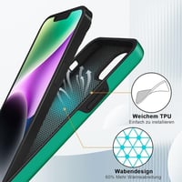 Apple iPhone 13 Zöld Mágneses Gyűrűs Védőtok 4