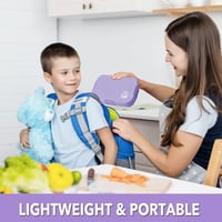 Homtibrm 6 rekeszes lila bento ebéddoboz 920 ml - gyerekeknek és felnőtteknek 5