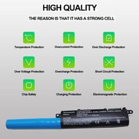 FengWings 3500 mAh A31N1519 laptop akkumulátor Asus X540, R540, F540 sorozathoz - Kompatibilis X540LA, X540LJ, X540SA, F540LA modellekkel, f 4