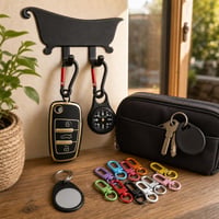 Ingázó kulcsőr: Audi kulcstok + 10 db RFID címke + iránytűs kapocs + 15 db forgókapocs + fali akasztó 1