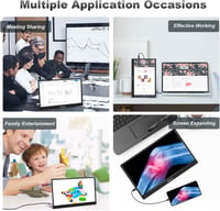 Pisichen 15,6" FHD érintőképernyős hordozható monitor HDMI/USB-C - PC, telefon, konzol 4