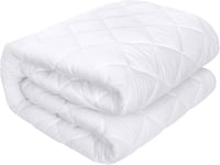 Utopia Bedding Fehér Steppelt Matracvédő 90x190 cm - Mély Zsebes, 38 cm-ig Nyújtható 1