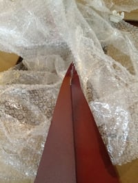 CLAVORIS Rustikalna zidna zvijezda, ručni rad, dekoracija u burgundsko crvenoj boji u stilu seoske kuće — zvijezda s udubljenjima i istrošenim premazom boje (stanje: vidi 2. sliku) 4