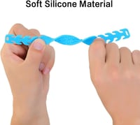 Curele albastre din silicon Kateluo pentru măști, pentru un confort sporit, set de 10 bucăți 5