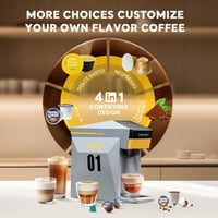 HAILASRE 3 az 1-ben Eszpresszó Kávéfőző 19 Bar Nyomással - Nespresso, L'OR, Dolce Gusto Kapszulákhoz és Őrölt Kávéhoz - Szürke 2