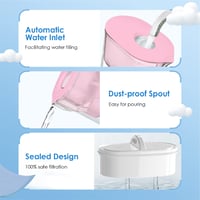 Waterdrop Elfin rózsaszín víztisztító kancsó 90 napos szűrővel, 2.5L 6