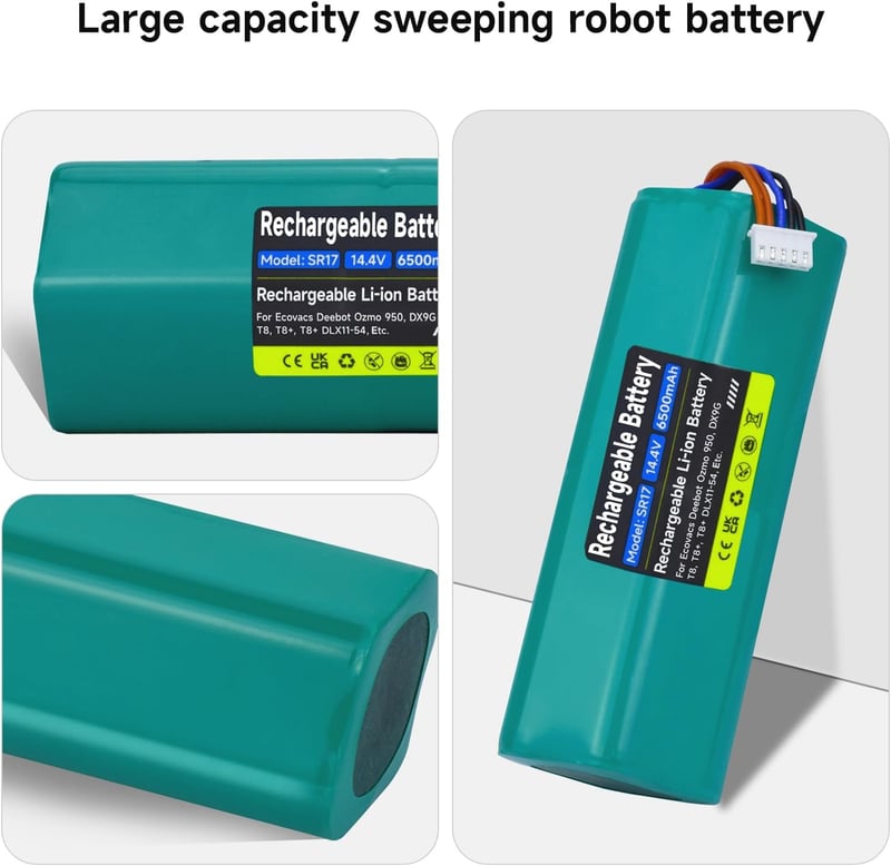 Yeedi és Ecovacs robotporszívókhoz 14.4V 6500mAh akkumulátor - Mspalocell