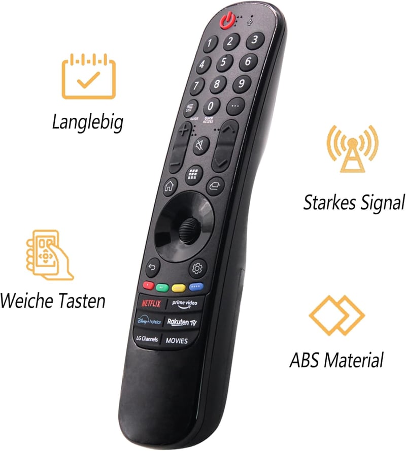 LG Smart TV távirányító - AN-MR21GA helyettesítő, Netflix és Prime gombokkal