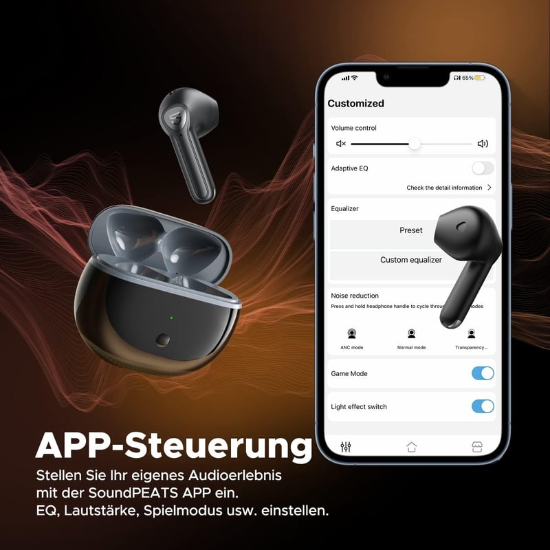 SoundPEATS Air3 Deluxe HS LDAC Hi-Res Bluetooth fülhallgató, ENC mikrofon, 20 órás üzemidő