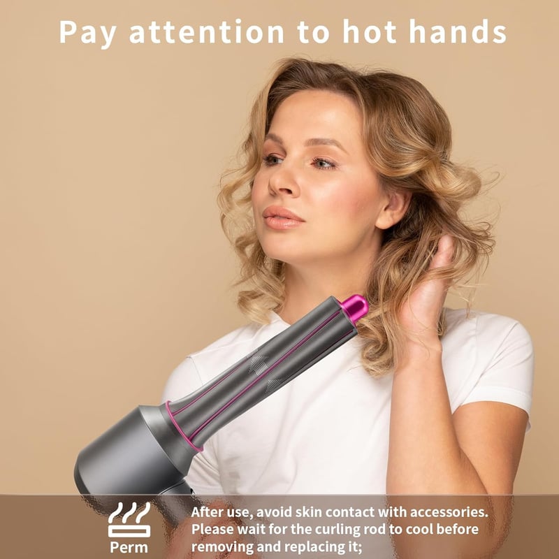Dyson Supersonic hajszárítóhoz való 30mm-es göndörítő feltét, 2 db adapterrel