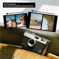 KODAK EKTAR H35 Barna Analóg Fényképezőgép 35mm-es Filmhez, Újrahasználható 8