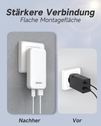 Zinooy USB C Töltő 20W PD Kimenettel - 2 Portos Lapos Kialakítású Gyorstöltő iPhone 15/14/13/12 és Samsung Galaxy Készülékekhez, Kompakt Mér 2