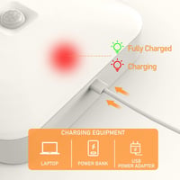 Toowell USB-s mozgásérzékelős LED mennyezeti lámpa, újratölthető akkumulátorral 4