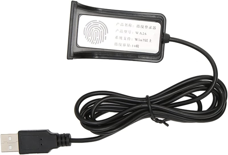 USB Ujjlenyomat-olvasó 360°-os Biometrikus Szkenner 10 Ujjhoz Windows PC-hez