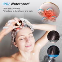 arboleaf Elektromos Fejmasszírozó IPX7 Vízálló 8 Masszázsfejjel és 3 Üzemmóddal - Vezeték Nélküli Fejbőr Masszázs Készülék Relaxációhoz, Ara 2